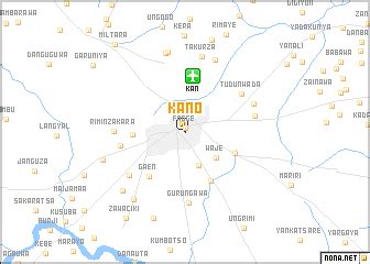 Kano (Nigeria) map - nona.net