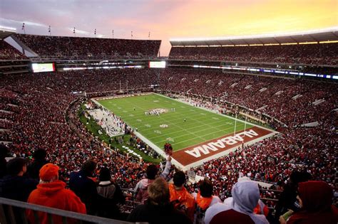 The University of Alabama's Bryant-Denny Stadium in Tuscaloosa, Alabama ...