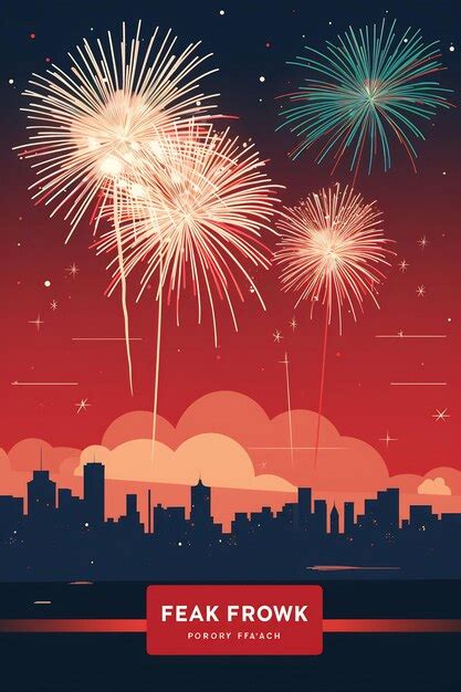 Premium AI Image | fireworks for the new year vector art illustration