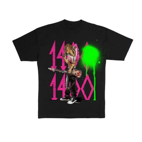 Trippie Redd Merch 1400 Trippie Neon Tee Black | WHAT’S ON THE STAR?