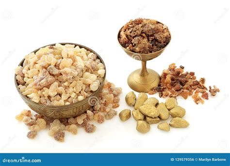 Gold Frankincense and Myrrh Stock Photo - Image of perfume, aromatherapy: 129579356