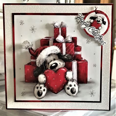 (106) Craft Creations Decoupage - 6x6 - Christmas Card | Christmas cards 2018, Christmas cards ...