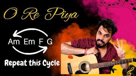 O Re Piya Guitar Chords Lesson | Bollywood songs on guitar | Guitar Lesson by S S Monty | - YouTube