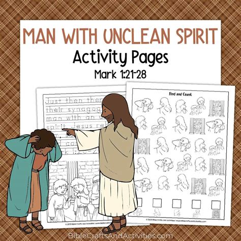 Jesus Heals Man with Unclean Spirit - Bible Crafts Shop