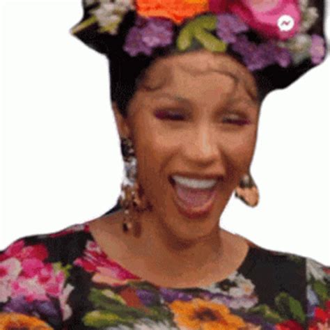 Laughing Cardi B Sticker - Laughing Cardi B Lol - Discover & Share GIFs