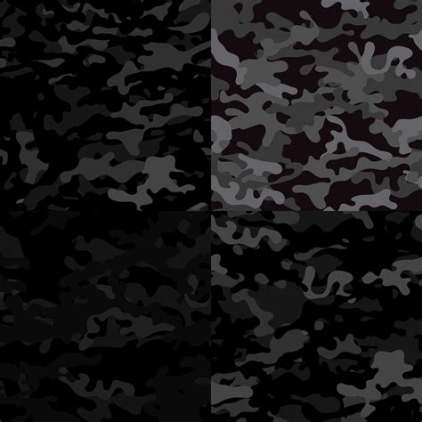 4 Black Camouflage Texture Tile (PNG Transparent) | OnlyGFX.com