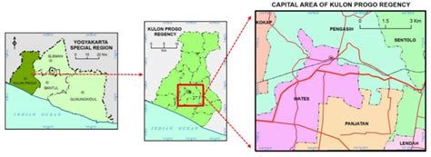 Study Area : Capital area of Kulon Progo Regency | Download Scientific ...