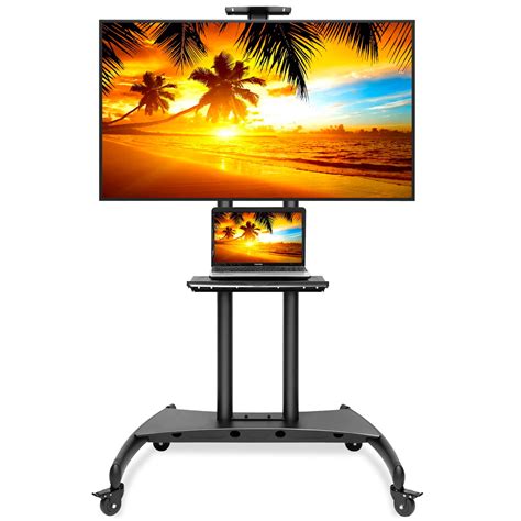 Buy Rolling TV Stand Mobile TV Cart for 55 - 80 Plasma Screen, LED, LCD, OLED, Curved TVs ...