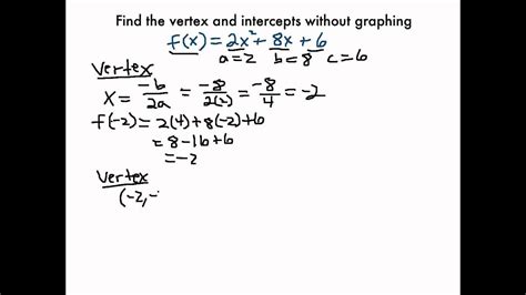 Quadratic Equation Calculator With Vertex And Y Intercept - Tessshebaylo