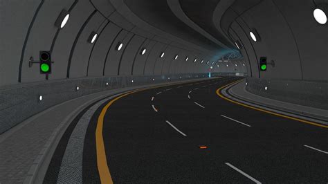 Highway Tunnel Adjustable and Rigged 3D model animated rigged | CGTrader