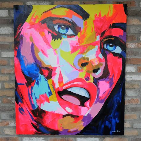 Womans Face Bright Wall Art | Wall Art | Womans Face Wall Art