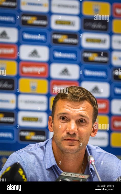 Ukraine National Team head coach Andriy Shevchenko attends press ...