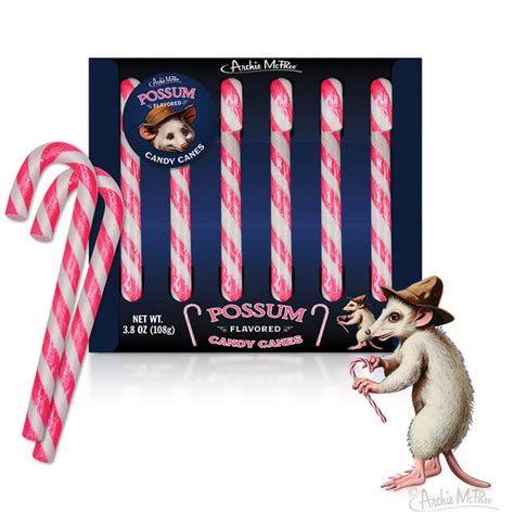 Possum Flavored Candy Canes – Archie McPhee