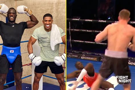 Watch as prospect who sparred Anthony Joshua is shockingly knocked out ...