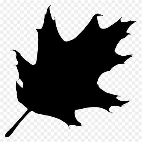 Free Clipart Oak Leaf Silhouette Pitr - Oak Leaf Clip Art - FlyClipart