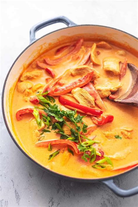 Thai Chicken Curry with Coconut Milk - Creme De La Crumb