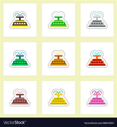 Set of labels on design sticker collection Vector Image