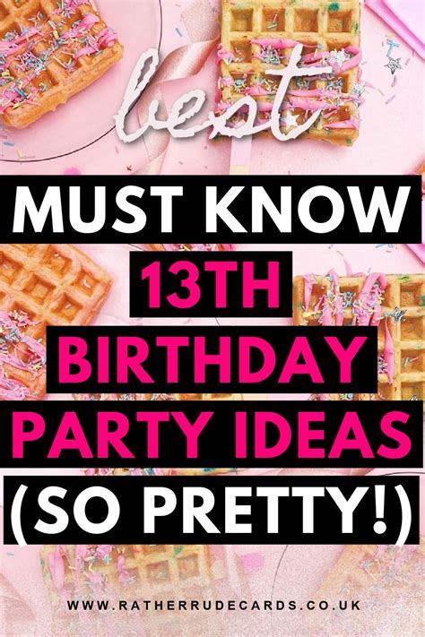 Best 13th birthday party ideas for girls – Artofit