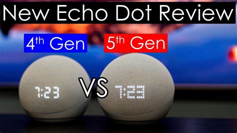 Echo Dot with Clock 5th Gen vs Echo Dot with Clock 4th Gen Review - YouTube