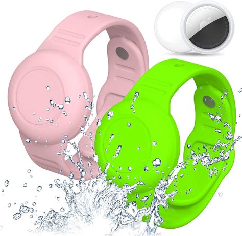 Amazon.com: Waterproof AirTag Bracelet for Kids, Wristband for Apple Air Tag Hidden Silicon ...