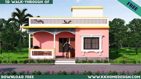 Small village house plans with 3 bedroom || beautiful indianstyle home plans#92 @kkhomedesign ...