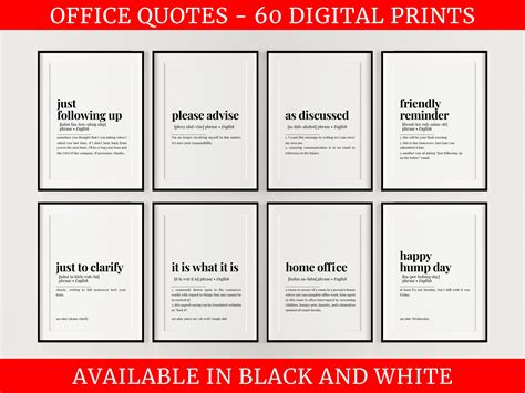 Funny Office Wall Art Set, 60 DIGITAL PRINTABLES, Gallery Wall, Funny ...