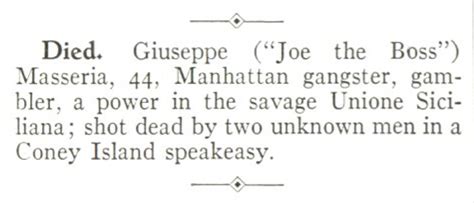 Boardwalk Empire Joe Masseria Real Historical Announcement | TIME