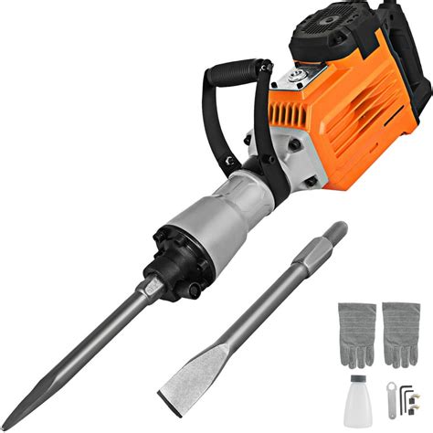 VEVOR Electric Demolition Jack Hammer Concrete Breaker 3600W Electric Demolition Hammer 1400RPM ...