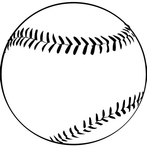 Vector image of baseball ball | Free SVG