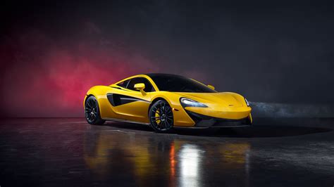 Download Supercar Yellow Car Car McLaren Vehicle McLaren 570S 4k Ultra HD Wallpaper