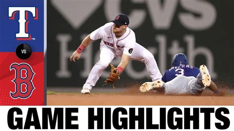 Rangers vs. Red Sox Game Highlights | MLB Highlights - Win Big Sports