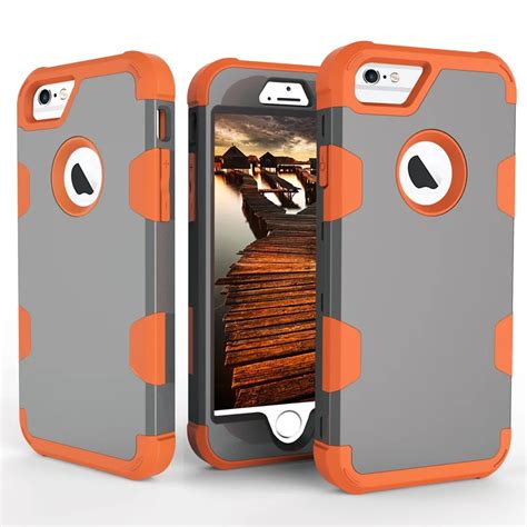 i6 6S Plus Armor Cover! Rugged 3 In 1 Heavy Duty Hybrid Mobile Phone Case For Apple iPhone 6 6S ...