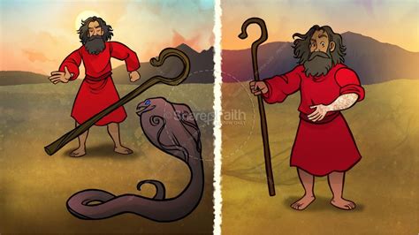 Exodus 3 Moses and the Burning Bush Kids Bible Stories | Clover Media