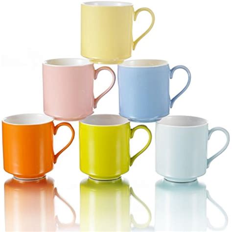KT048 Mug Sets 6 Piece Porcelain Coffee Mugs And Ceramic Tea Cups 13 Oz, 400 ML, | eBay