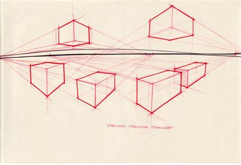 Drawing exercises | 소실점, 원근법, 그림 배우기