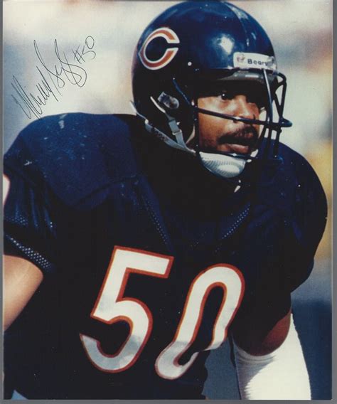 MIKE SINGLETARY SIGNED 8 x 10 AUTOGRAPH PHOTO COLOR CHI