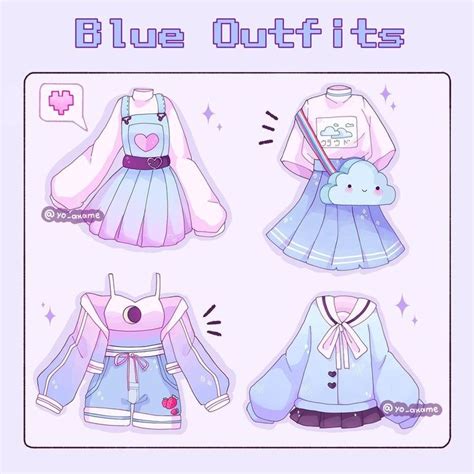 @yo_akame | Drawing anime clothes, Cute easy drawings, Cartoon outfits