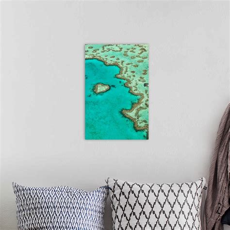 Heart Reef Aerial Vertical View Wall Art, Canvas Prints, Framed Prints, Wall Peels | Great Big ...