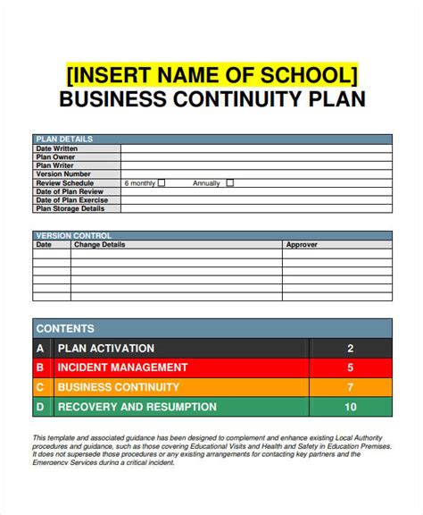 10+ Business Continuity Plan Templates - PDF, Word | Free & Premium Templates