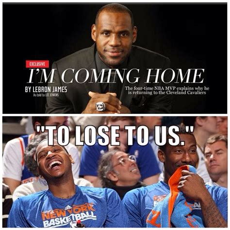 Lebron James funny Memes in Cavs vs Knicks Loss Oct-30-2014 | NBA FUNNY ...