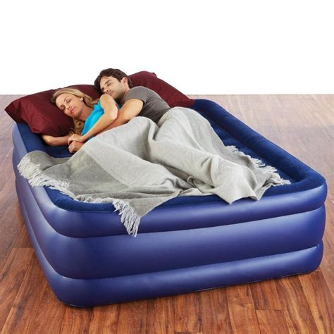 Pure Comfort Queen Size Raised Air Mattress - Blue - Walmart.com