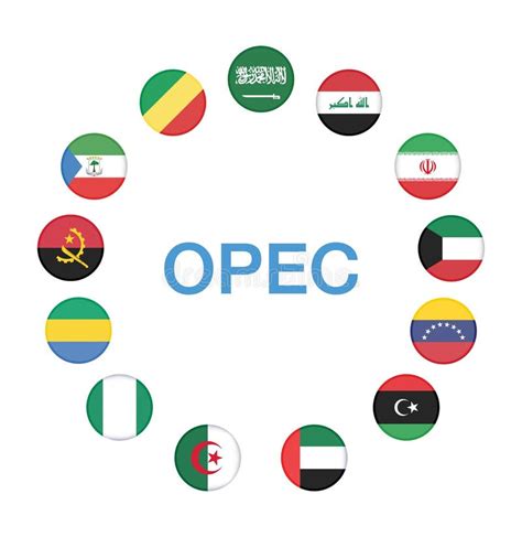 OPEC Members Countries National Flags. OPEC Members Countries Flags ...