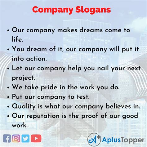 Company Slogans | Unique and Catchy Company Slogans in English | Blog Hồng