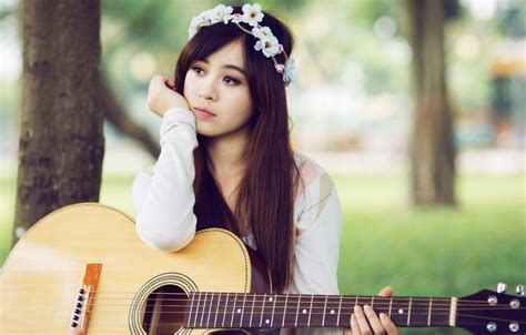 Girl With Guitar Wallpapers - Wallpaper Cave