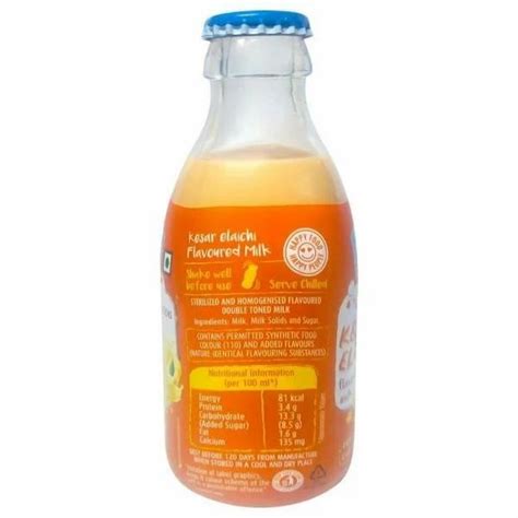 200ml Mother Dairy Kesar Elaichi Flavoured Milk, Packaging Type: Glass Bottle at Rs 20/bottle in ...