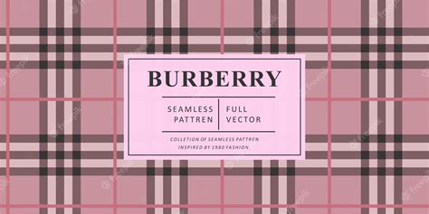 Premium Vector | Burberry fashion pattern for printing