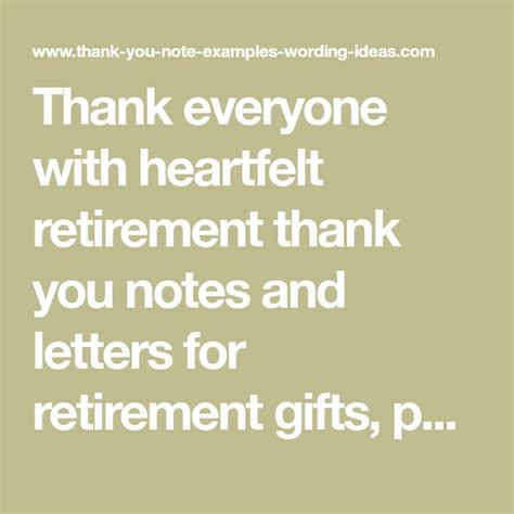 Thank everyone with heartfelt retirement thank you notes and letters ...