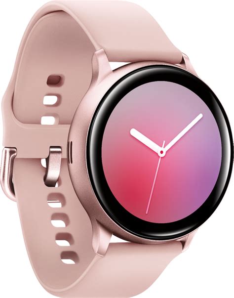 Samsung Galaxy Watch Active2 Smartwatch 40mm Aluminum Pink Gold SM ...