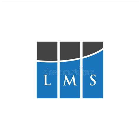 LMS Letter Logo Design on WHITE Background. LMS Creative Initials Letter Logo Concept Stock ...