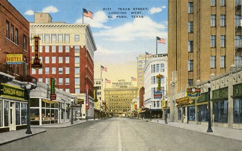 Texas, Old Postcards, Downtown, Street View, History, Olds, Scenes ...